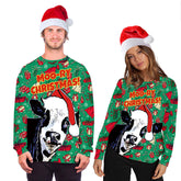 Lesmart Unisex Ugly Christmas Crewneck Sweatshirt